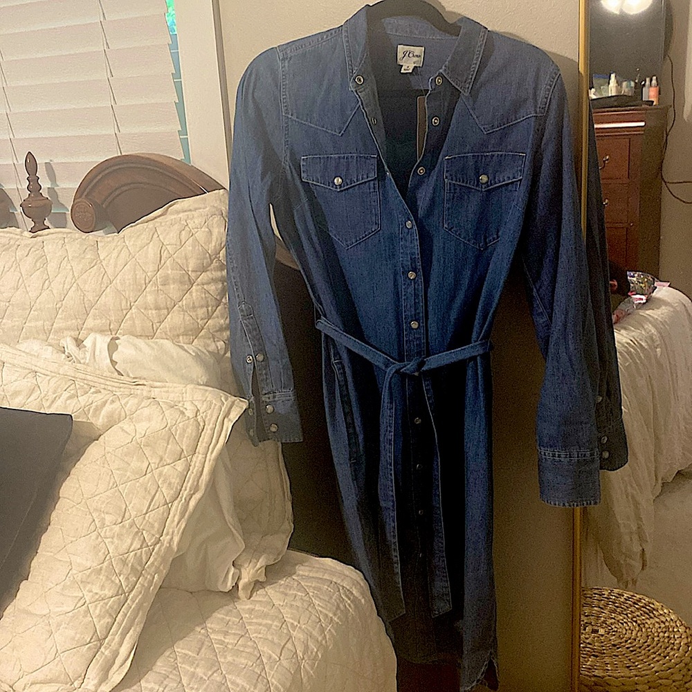 Jcrew denim shirtdress Megan Markle MO535